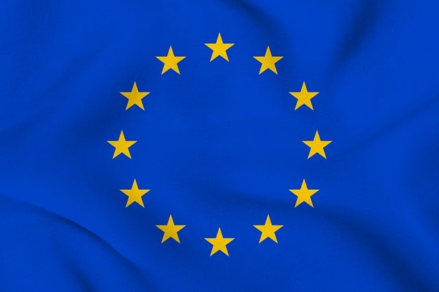 a depiction of the EU flag looking strong as the new EU VAT rules for ecommerce, such as the IOSS, have now come into effect